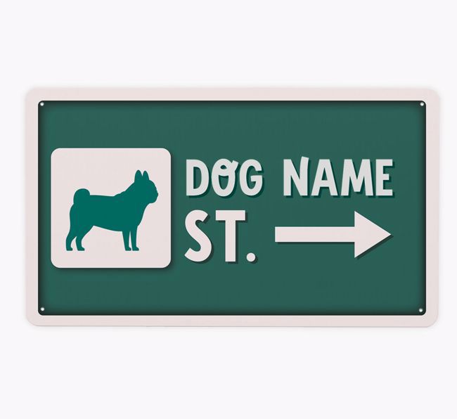 Street Sign: Personalised {breedFullName} Metal Sign